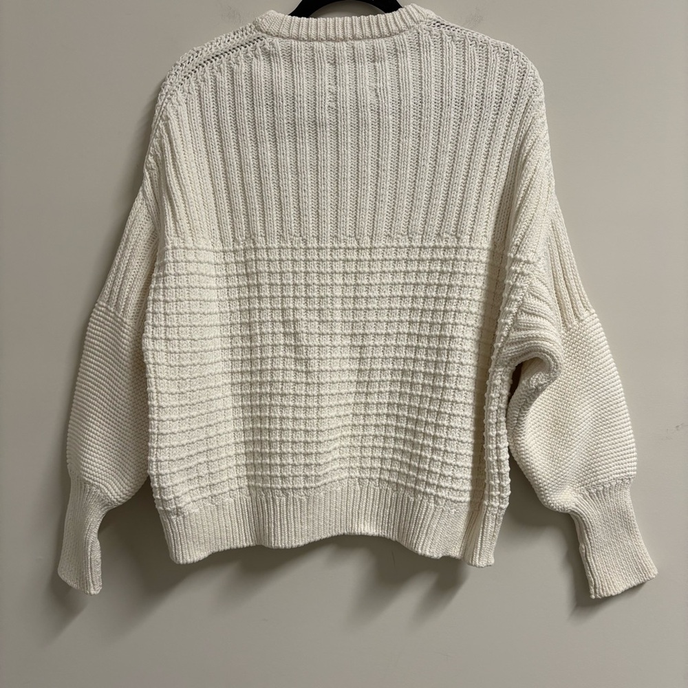 The Knotty Ones Delcia Organic Cotton Off-White‎ Sweater Size Small/Medium - Picture 7 of 8